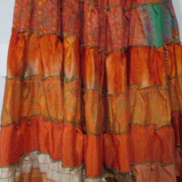 ๐บ Wevez Tribal Patchwork Skirt โ New With Tags ๐บ - Picture 4 of 8
